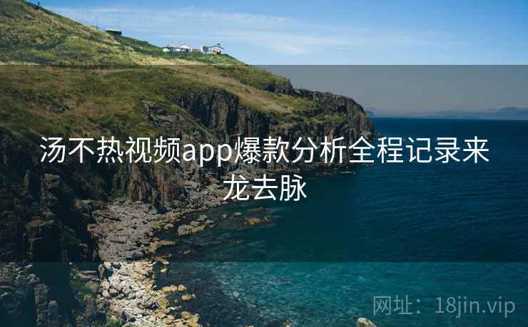 汤不热视频app爆款分析全程记录来龙去脉 汤不热视频app爆款分析全程记录来龙去脉