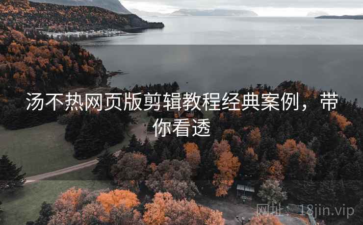 汤不热网页版剪辑教程经典案例,带你看透 汤不热网页版剪辑教程经典案例,带你看透